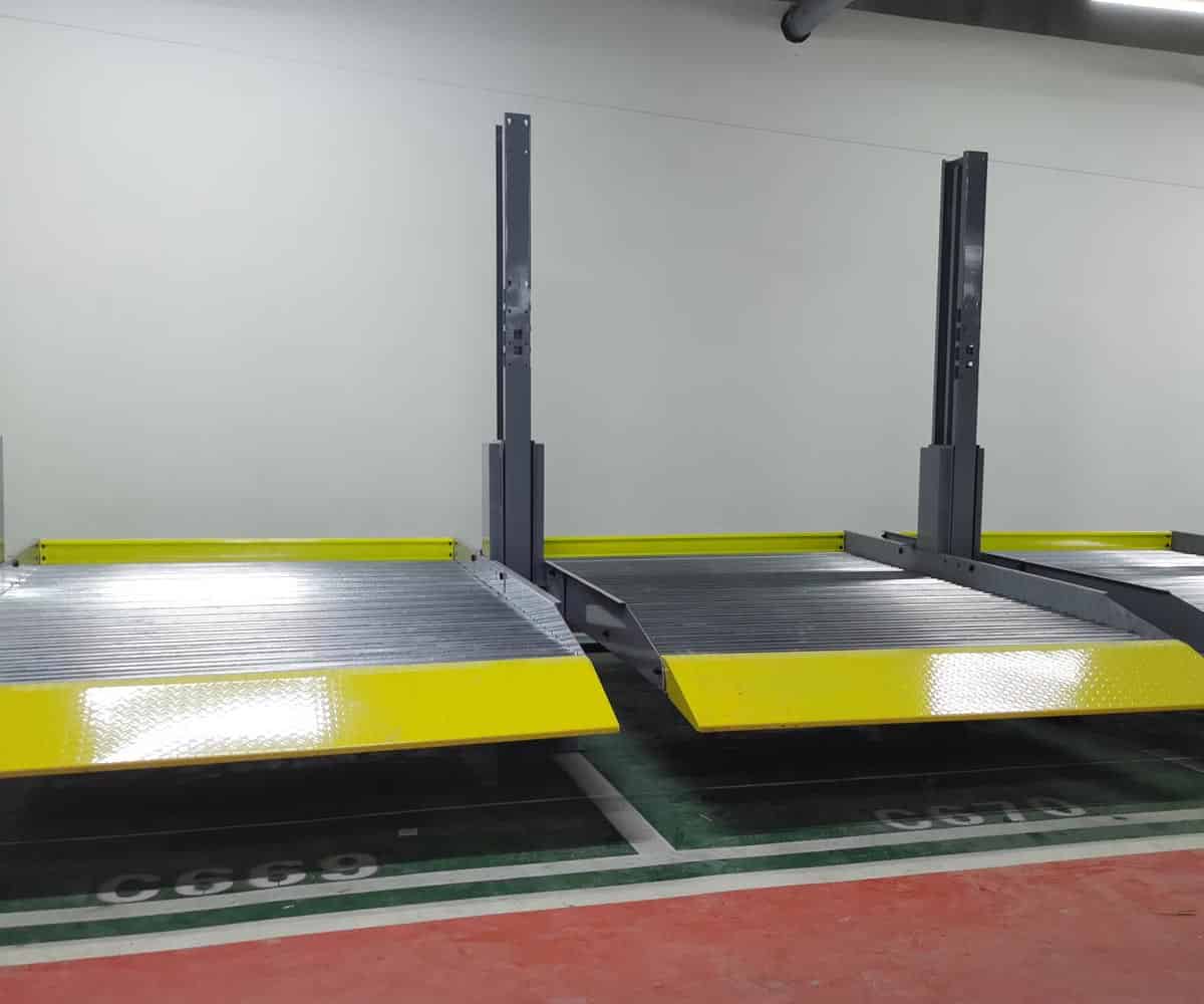 湖北省兩柱簡易式機械停車庫安裝