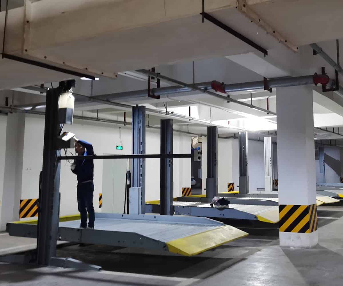 豐都縣小區二層升降式機械停車場