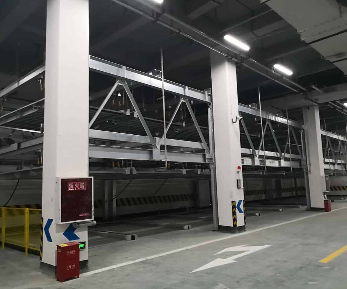 梁平區(qū)三層升降橫移式立體停車位
